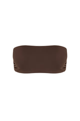 Sunset Bandeau Bikini Top - Brown
