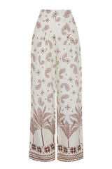 Kora Trousers - Brown Print