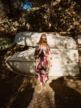 Savanna Kaftan - Cherry Print