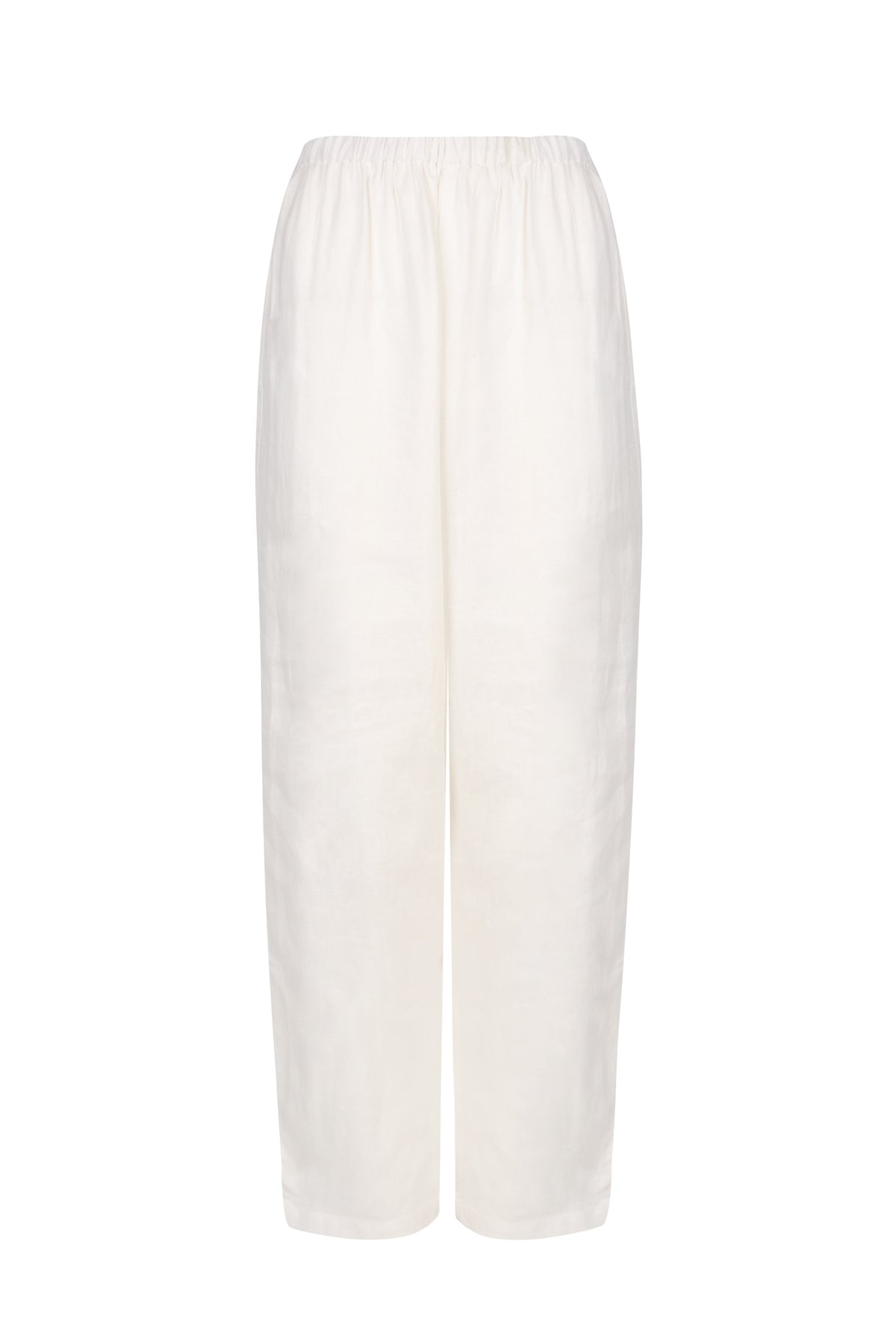 white linen trousers