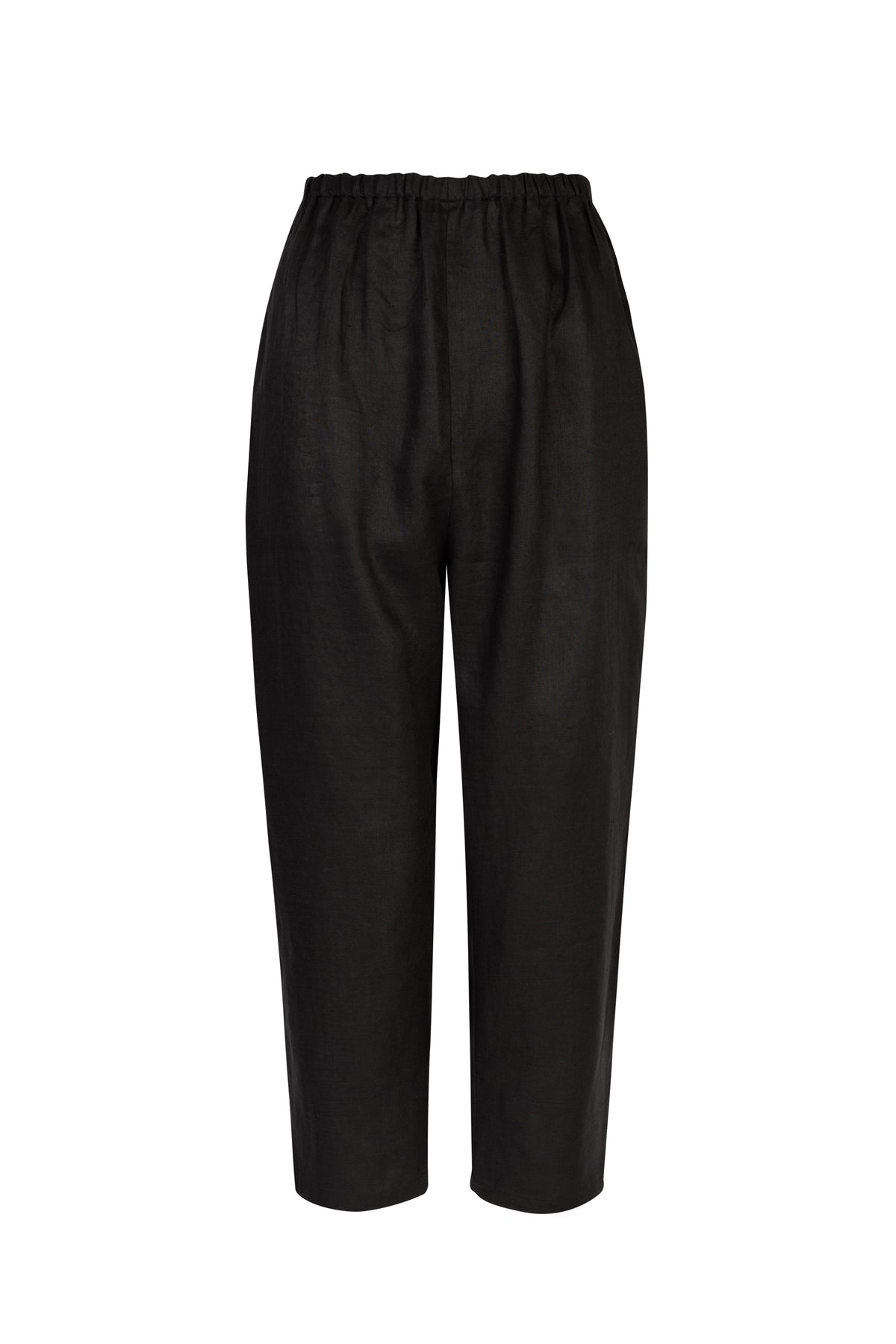 black linen trousers