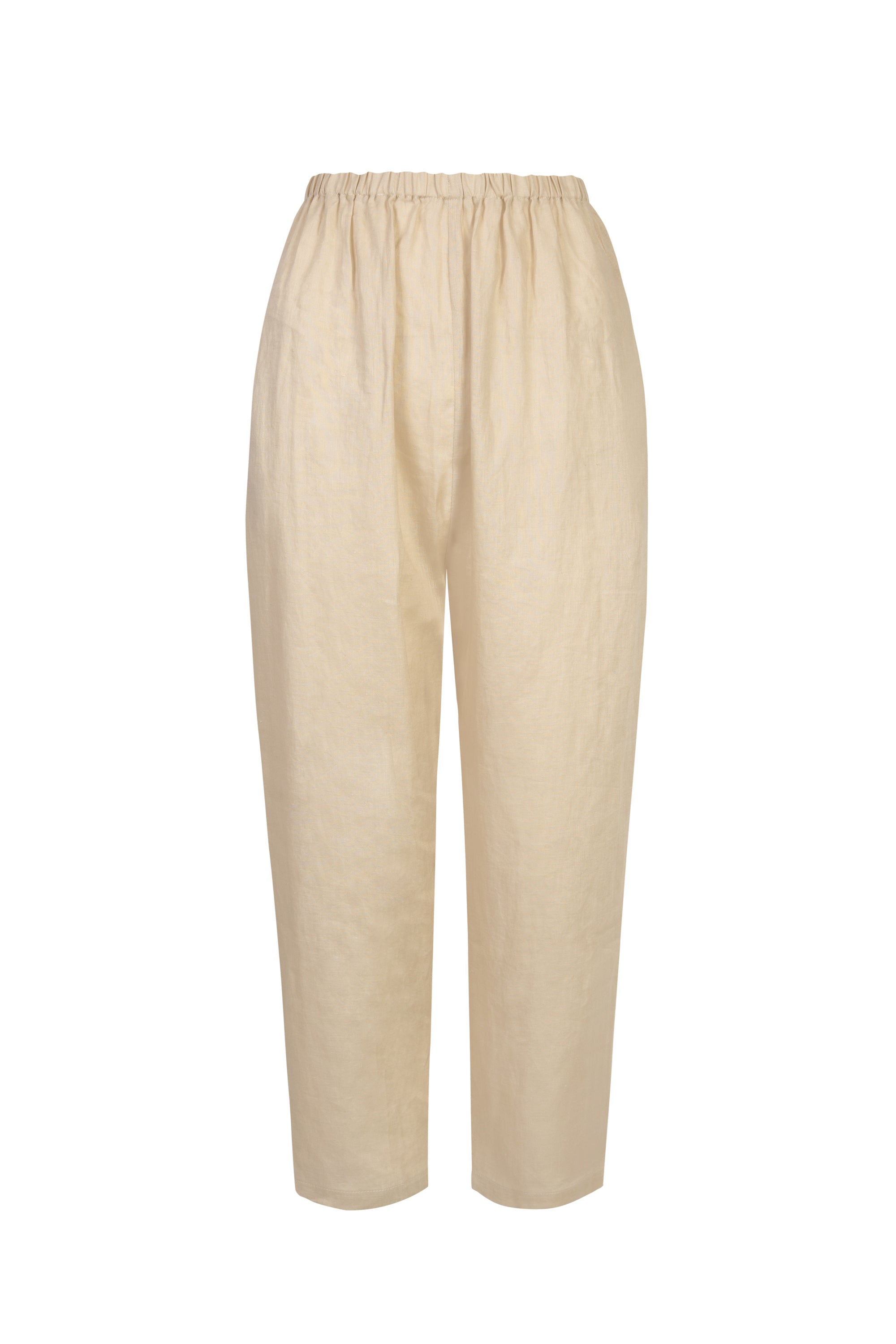 SALINAS' LINEN TROUSERS - BEIGE – Second Summer