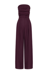 Yves Uro Jumpsuit - Cherry