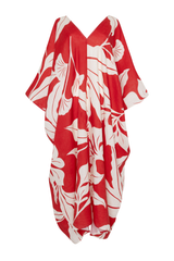 Savanna Kaftan - Red Print