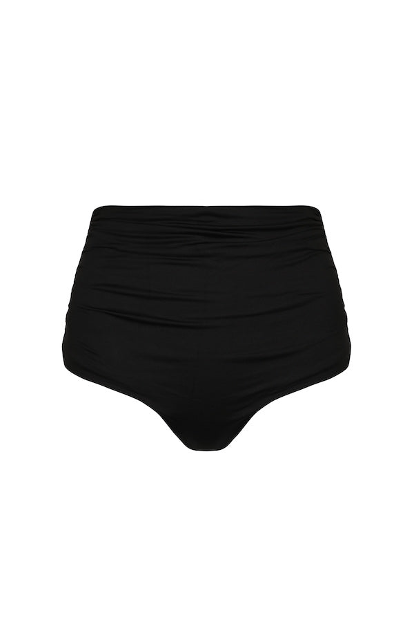'Peggy' High Waist Bikini Bottom - Black