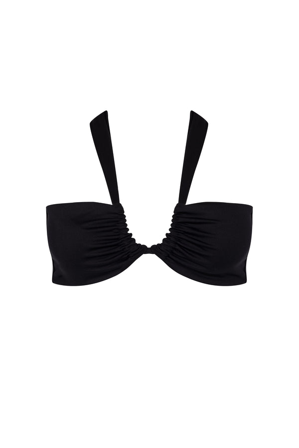 'Aria' Bikini Top - Black