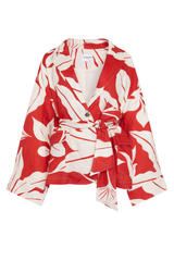 Paloma Jacket - Red Print