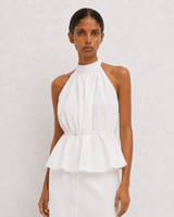 Salvia Top - White Poplin Cotton