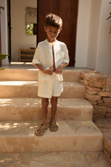 Mini Hacienda Shorts - White