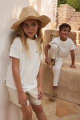 Mini 'SS' T-shirt - White