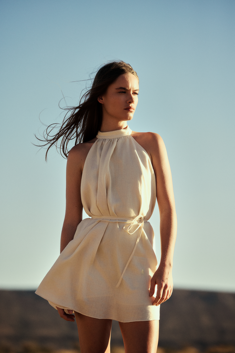 Nala Dress | 100% Linen Halter-Neck Mini Dress | Second Summer Nala Dress | 100% Linen Halter-Neck Mini Dress | Second Summer