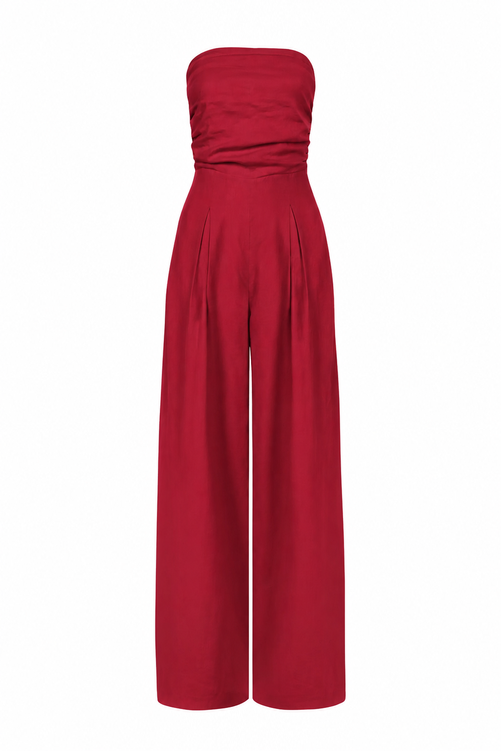 Yves Uro Silk-Touch Linen Jumpsuit