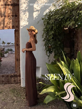 Yves Uro Jumpsuit - Brown