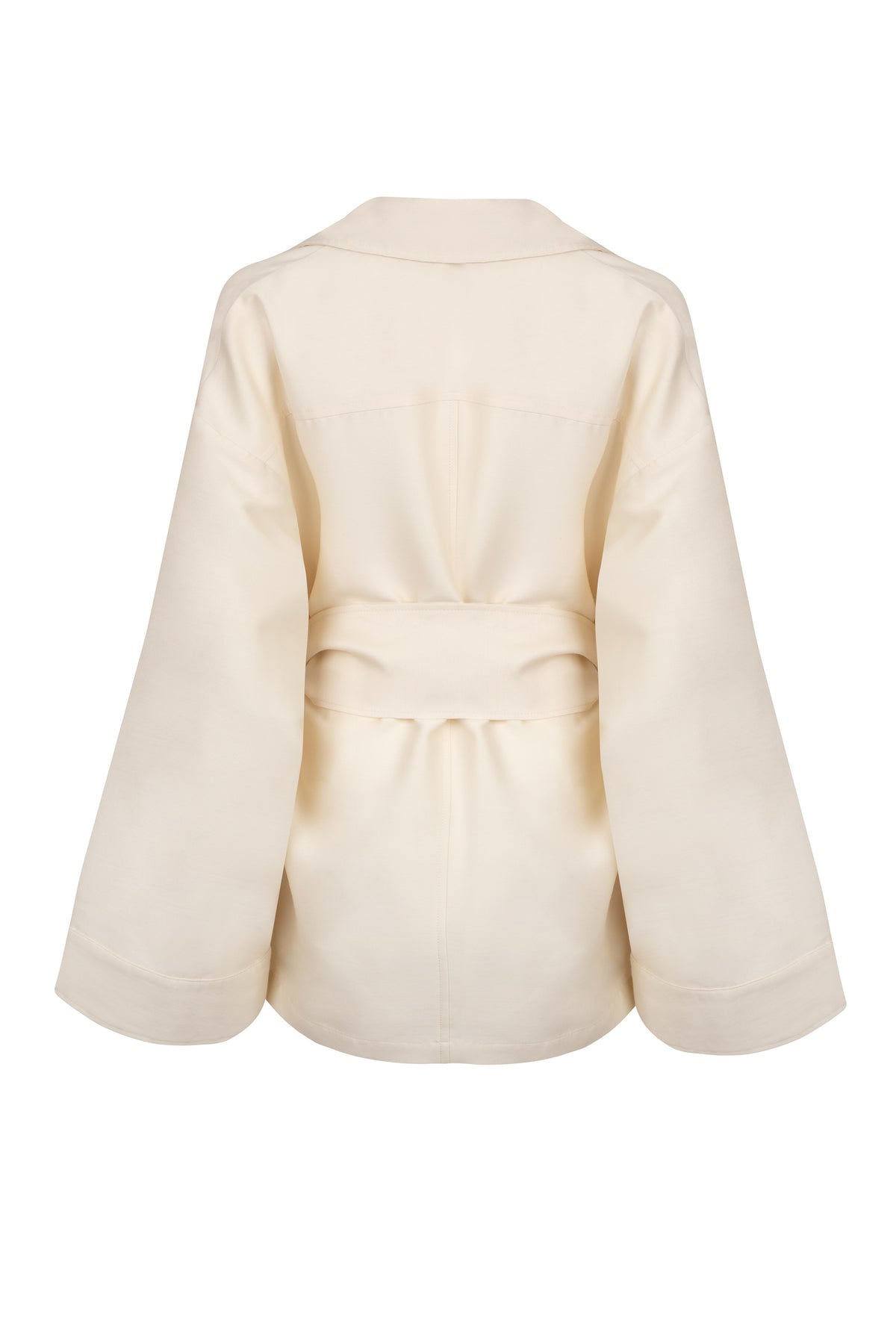 cream wool and silk jacket