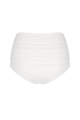 white high waisted bikini bottoms