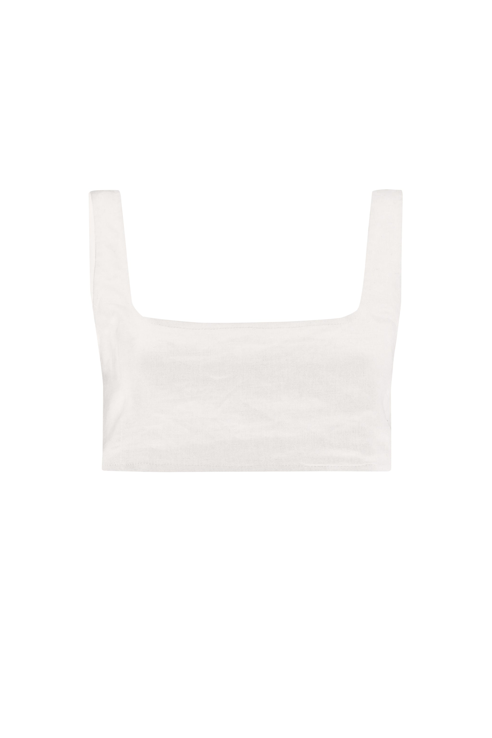 'Paradis' Crop Top - White – Second Summer