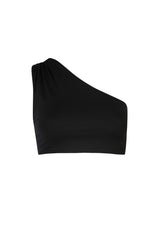 black one shoulder bikini top