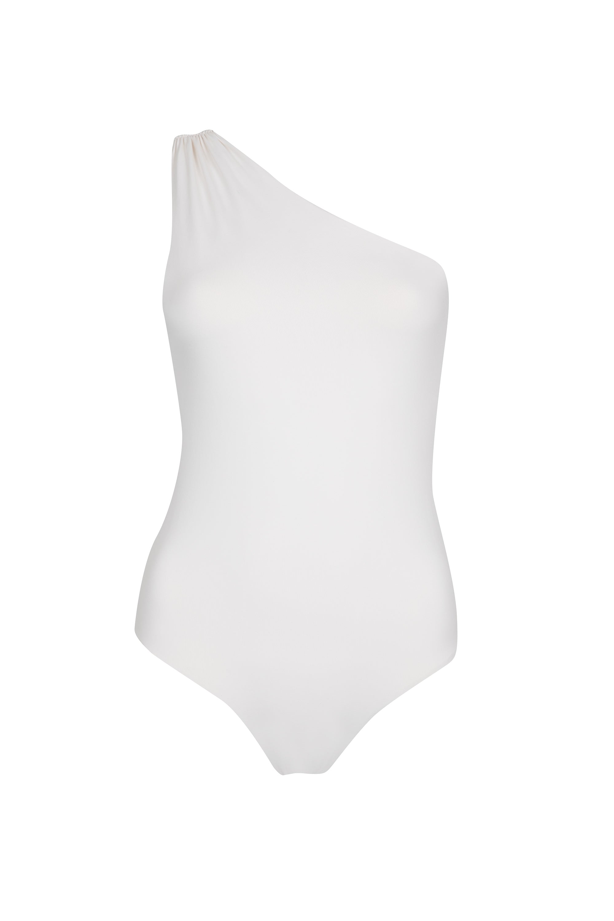 'Peggy' One Shoulder Swimsuit - Cream – Second Summer